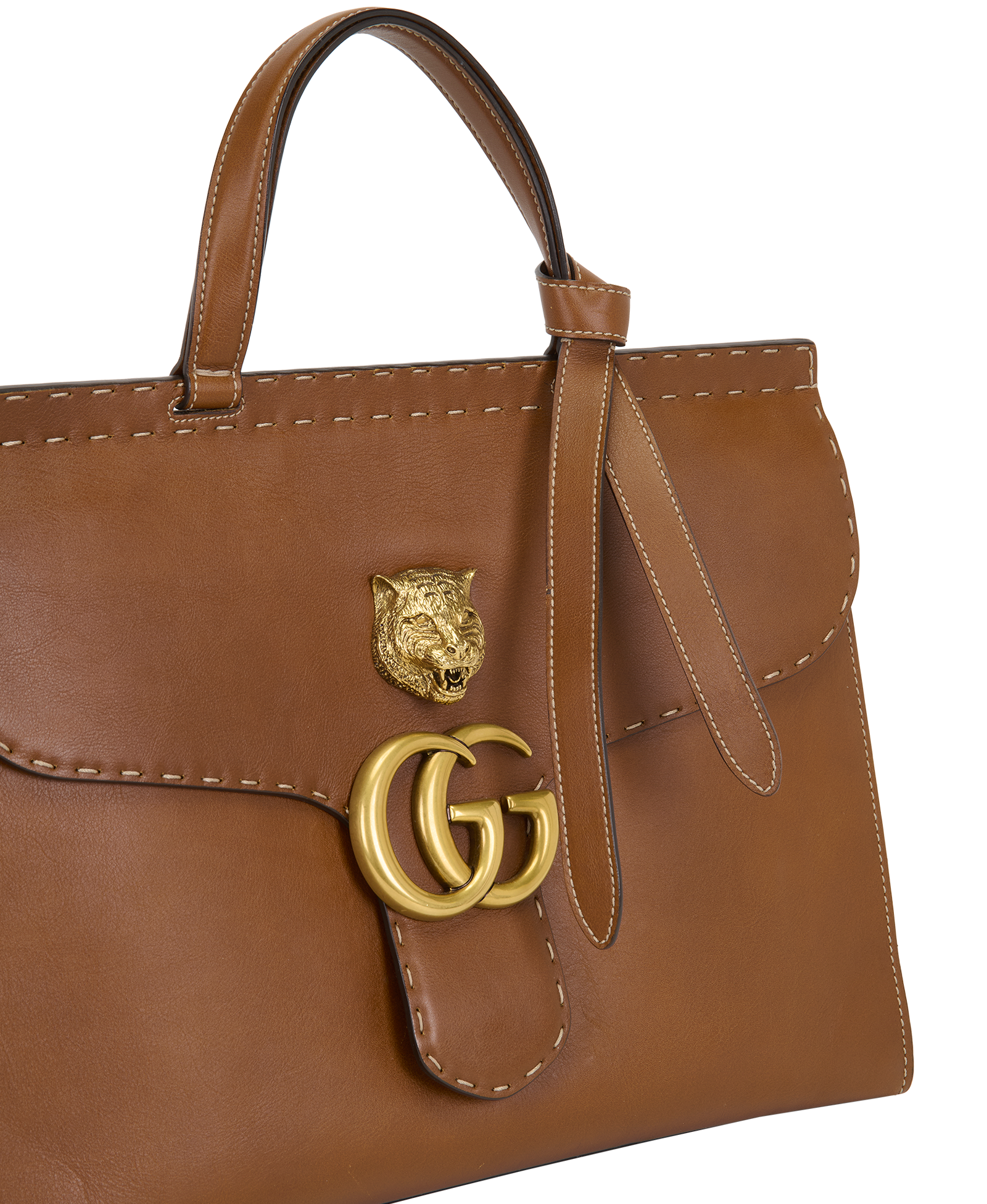 Medium GG Marmont Animalier, &pound;750, Handbags, Brown, Leather, Other view